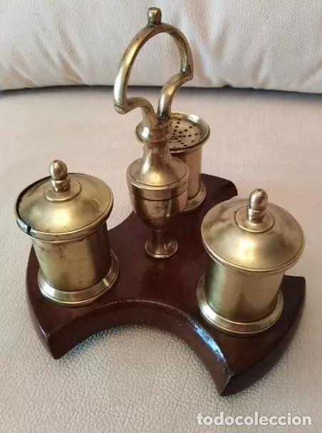 Antig&uuml;edades: Escribania de bronce - Foto 2