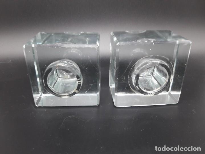 Antig&uuml;edades: Pareja tinteros cristal - Foto 6