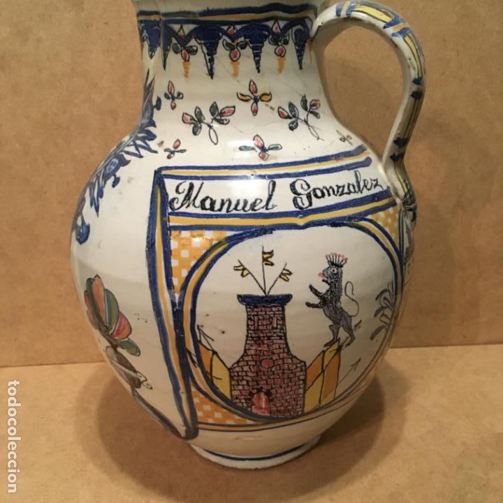 Antig&uuml;edades: Jarra de cer&aacute;mica de Talavera - Foto 7