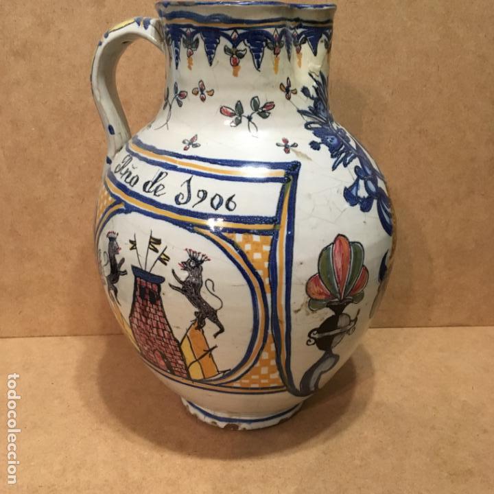 Antig&uuml;edades: Jarra de cer&aacute;mica de Talavera - Foto 8