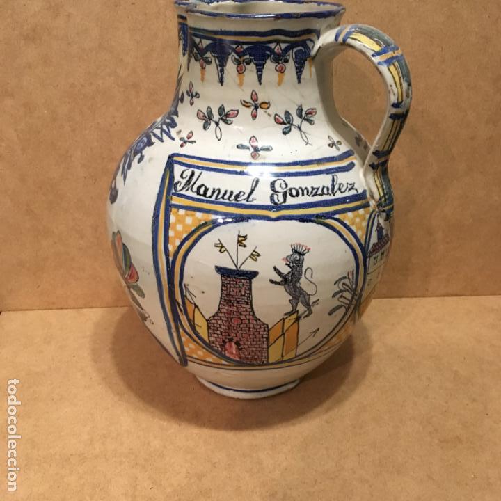 Antig&uuml;edades: Jarra de cer&aacute;mica de Talavera - Foto 9