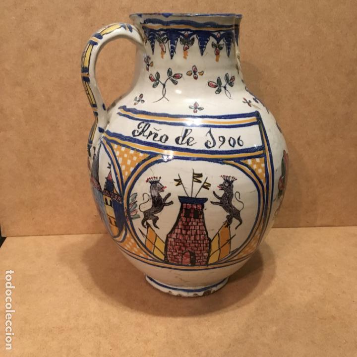 Antig&uuml;edades: Jarra de cer&aacute;mica de Talavera - Foto 10