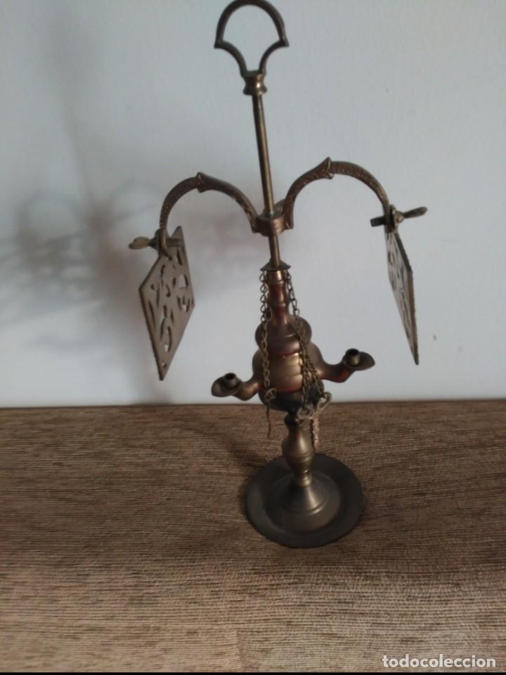 Antig&uuml;edades: candil en bronce - Foto 3