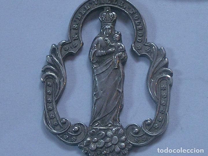 Antig&uuml;edades: Medalla en plata de la virgen del valle. REF-3878 - Foto 2