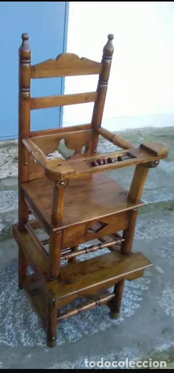 Antig&uuml;edades: Trona de madera - Foto 1