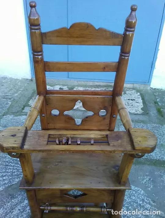Antig&uuml;edades: Trona de madera - Foto 2