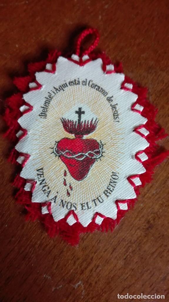 Antig&uuml;edades: Escapulario del Coraz&oacute;n de Jes&uacute;s - Foto 1
