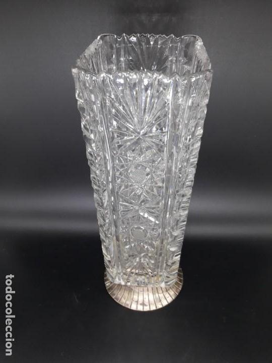 Antig&uuml;edades: Florero cristal y plata - Foto 4