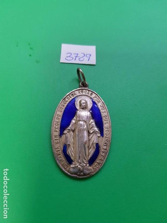 Antig&uuml;edades: MEDALLA  VIRGEN MARIA, PLATA Y ESMALTE - Foto 1