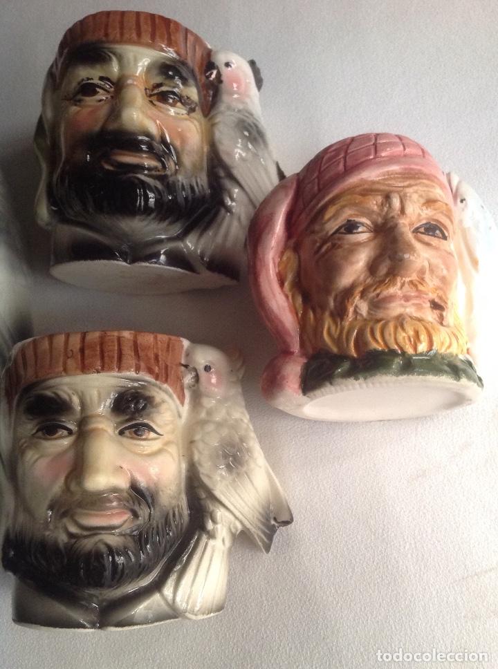 Antig&uuml;edades: CUATRO JARRAS FORMAS DE CARAS PIRATAS - Foto 5