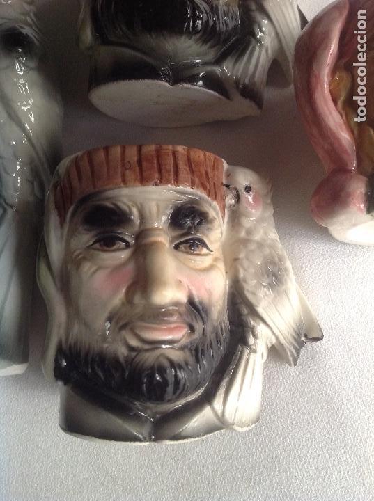 Antig&uuml;edades: CUATRO JARRAS FORMAS DE CARAS PIRATAS - Foto 6