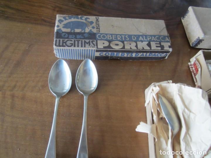Antig&uuml;edades: cubiertos de alpaca legitima PORKET - Foto 2