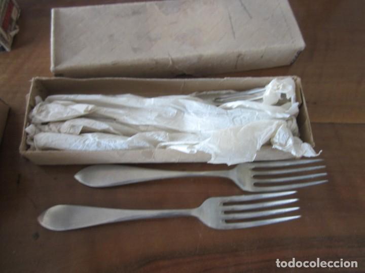 Antig&uuml;edades: cubiertos de alpaca legitima PORKET - Foto 3
