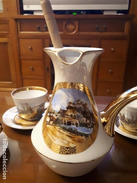 Antig&uuml;edades: antiguo juego de chocolate de limoges - Foto 4