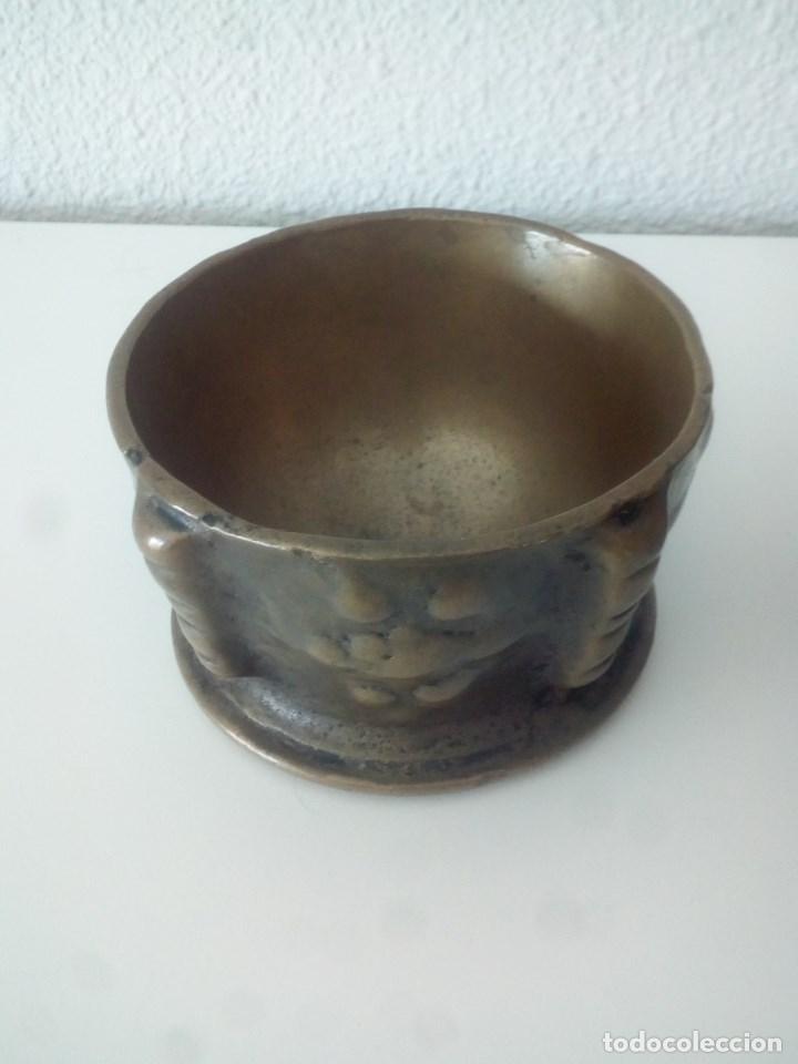 Antig&uuml;edades: 3 Antiguos Morteros-Almirez. Bronce y alabastro. - Foto 15