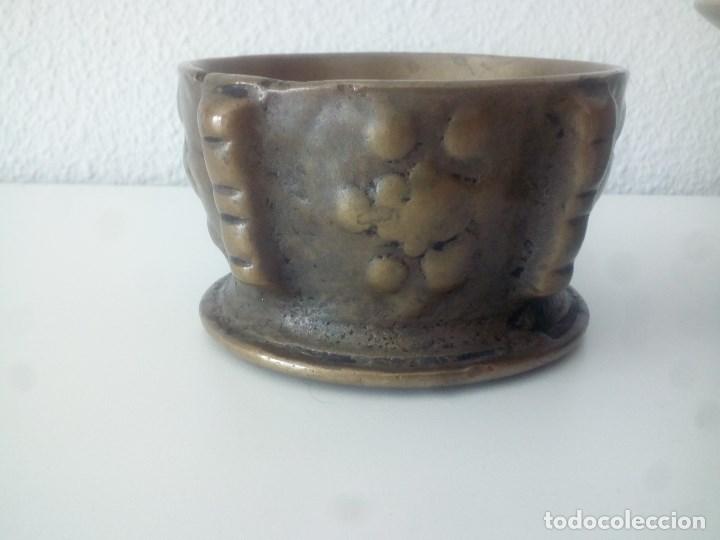 Antig&uuml;edades: 3 Antiguos Morteros-Almirez. Bronce y alabastro. - Foto 16