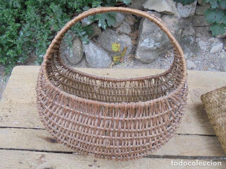 Antig&uuml;edades: BOLSO Y CAPAZO DE MIMBRE - CESTAS DE ENEA - Foto 2