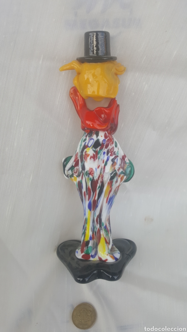 Antig&uuml;edades: Antiguo payaso de cristal de Murano - Foto 2