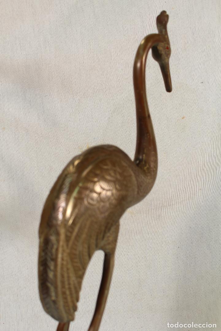 Antig&uuml;edades: ave grulla en bronce - Foto 7