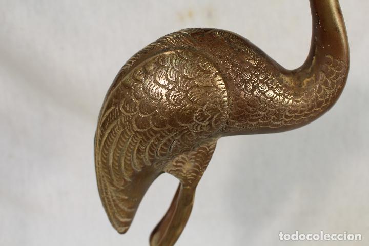 Antig&uuml;edades: ave grulla en bronce - Foto 10