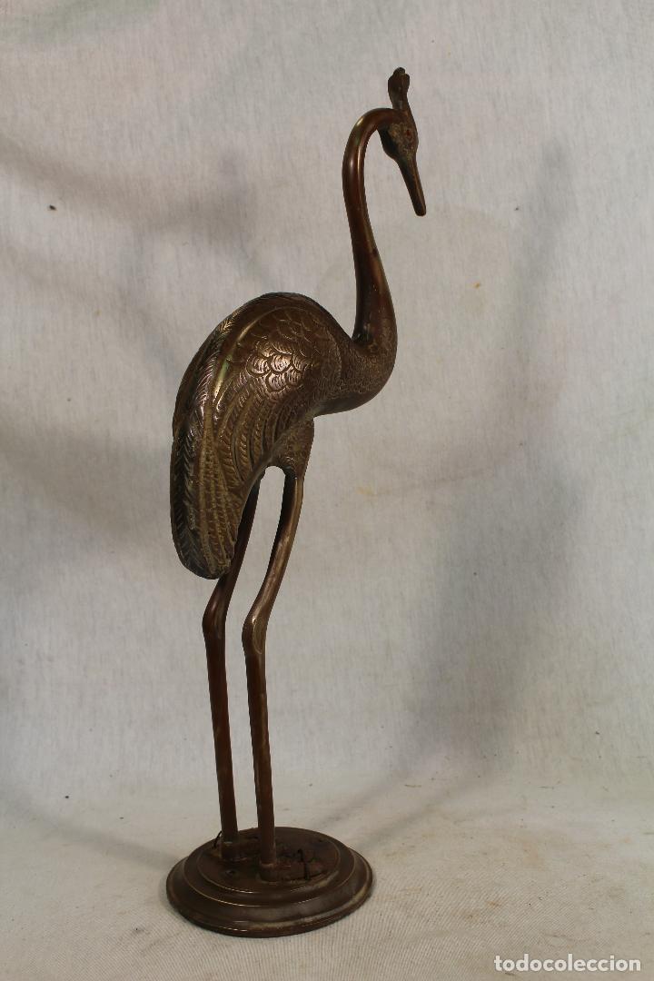 Antig&uuml;edades: ave grulla en bronce - Foto 11