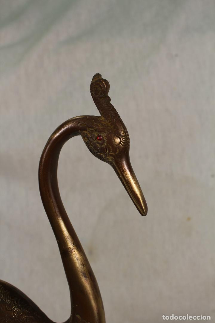 Antig&uuml;edades: ave grulla en bronce - Foto 12