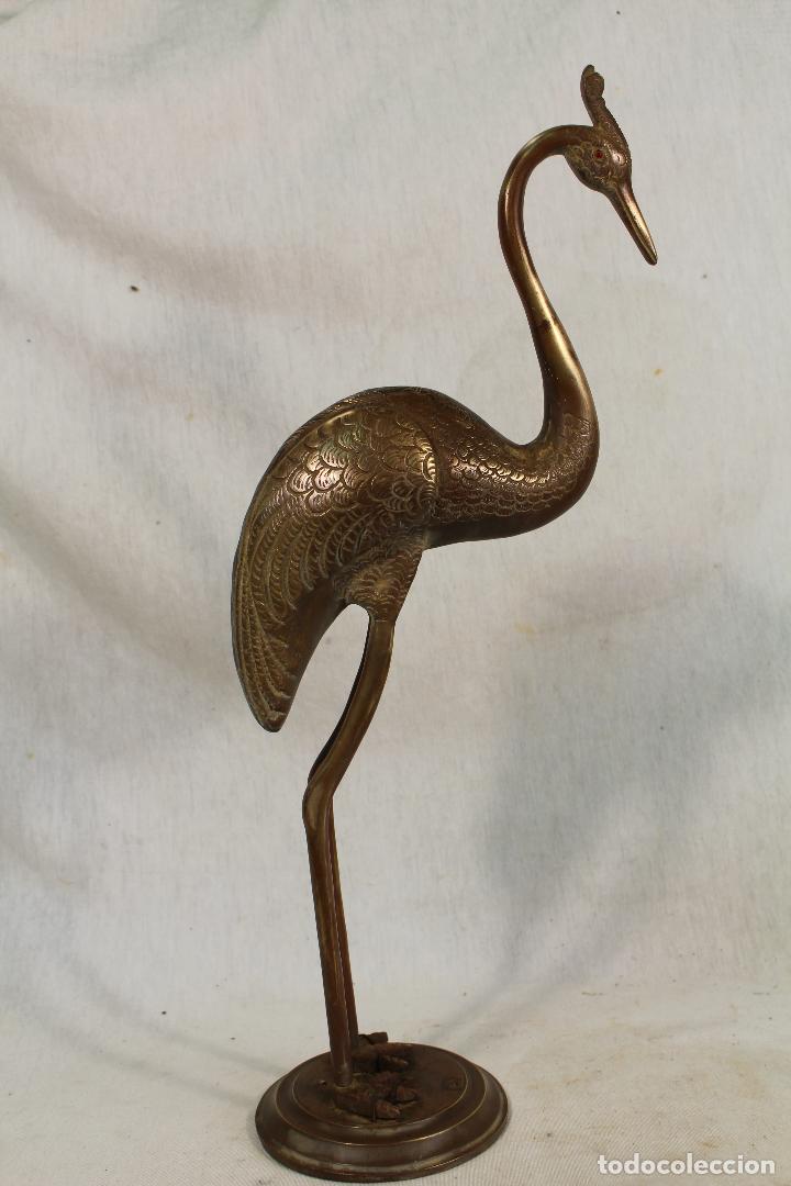 Antig&uuml;edades: ave grulla en bronce - Foto 13