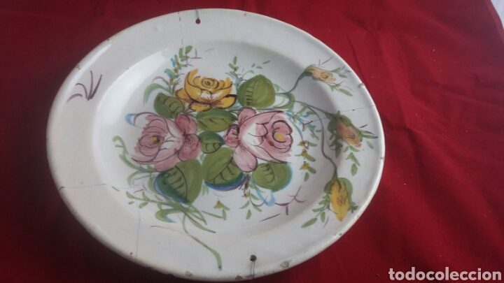 Antig&uuml;edades: Plato &iquest;Manises? 34 cms - Foto 1