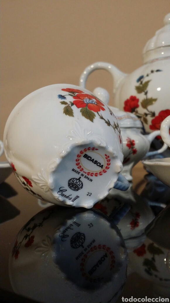 Antig&uuml;edades: Juego de caf&eacute; Bidasoa Carlos IV - Foto 2