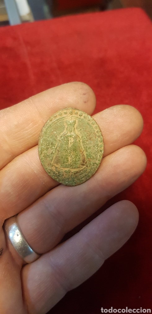 Antig&uuml;edades: Medalla religiosa siglo 18 - Foto 2