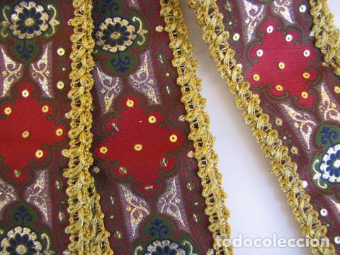 Antig&uuml;edades: Cinturilla o c&iacute;ngulo para Virgen. Seda e hilo de oro - Foto 4