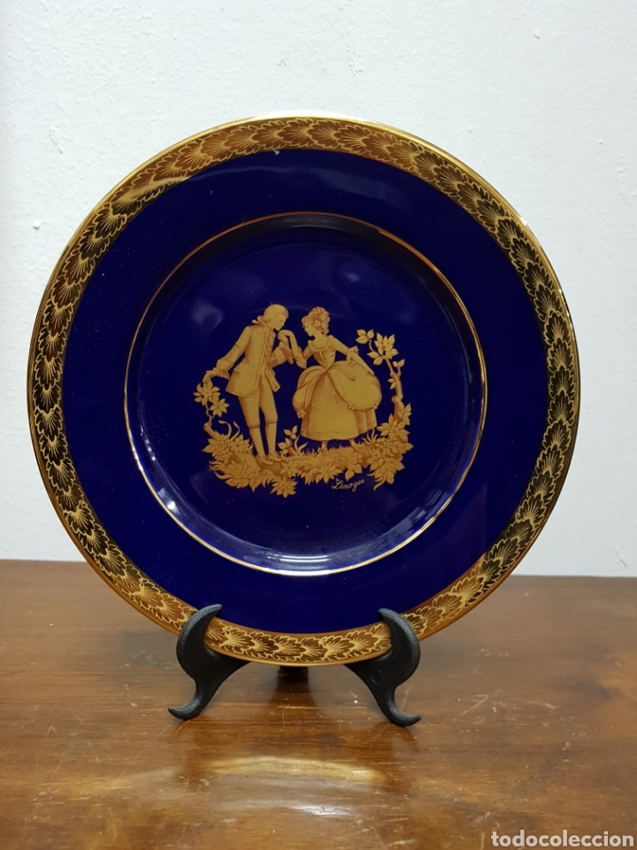 Antig&uuml;edades: Plato oro limoges - Foto 1