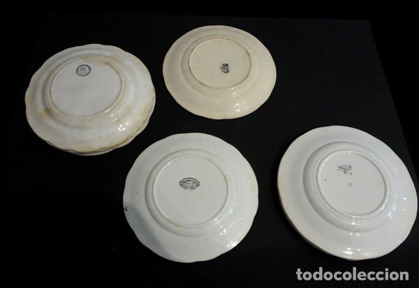 Antig&uuml;edades: Juego de 9 platos del s. XIX - Foto 2