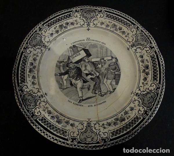 Antig&uuml;edades: Juego de 9 platos del s. XIX - Foto 4