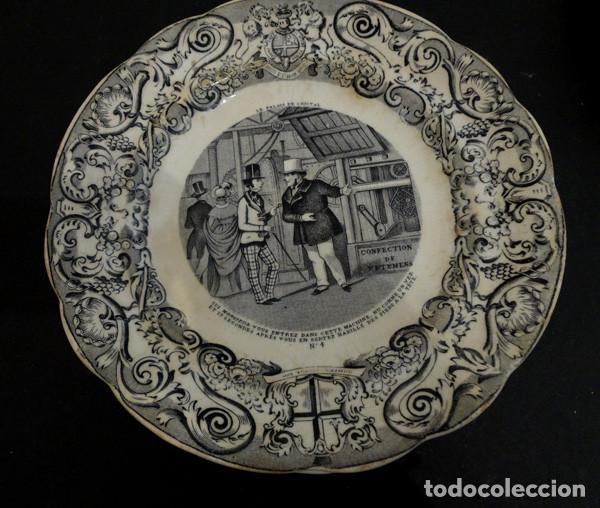 Antig&uuml;edades: Juego de 9 platos del s. XIX - Foto 5