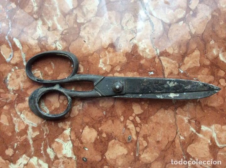 Antig&uuml;edades: Tijeras antiguas 20,5cm - Foto 2