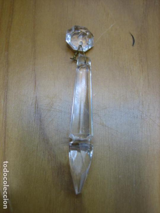 Antiquit&auml;ten: Antigua lagrima para lampara de cristal antiguo.