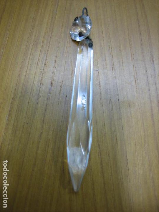 Oggetti Antichi: Antigua lagrima para lampara de cristal antiguo.