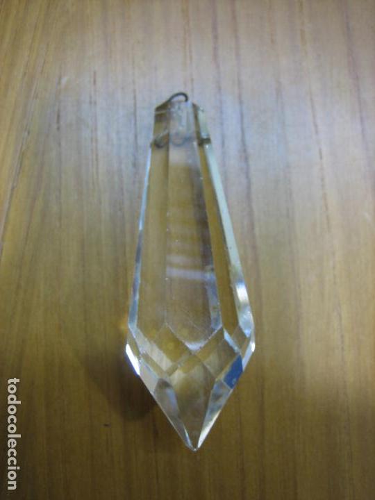 Oggetti Antichi: Antigua lagrima para lampara de cristal antiguo.