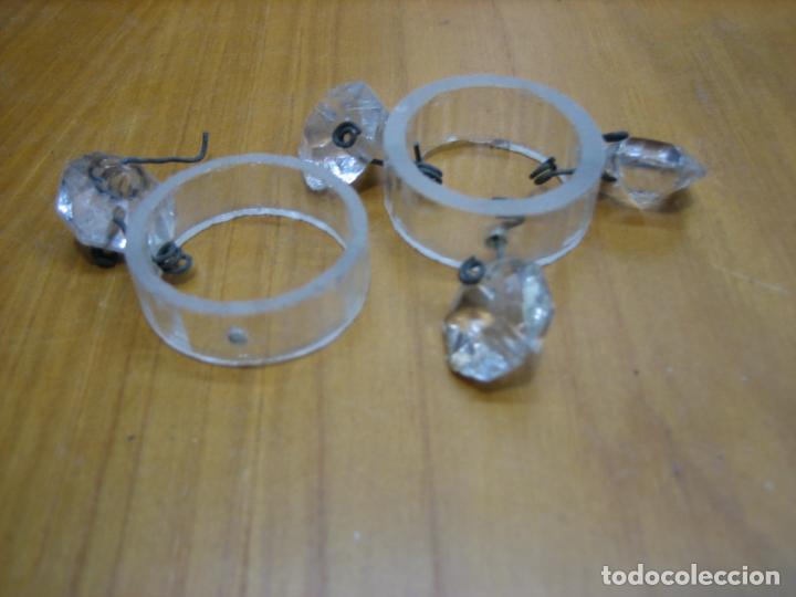 Oggetti Antichi: Antiguos aros para lampara de cristal antigua