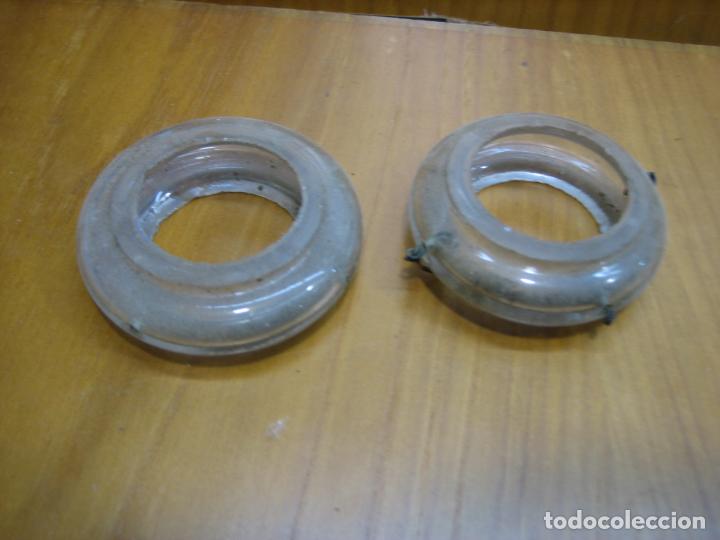 Oggetti Antichi: Antiguo aro para brazo de lampara de cristal antigua