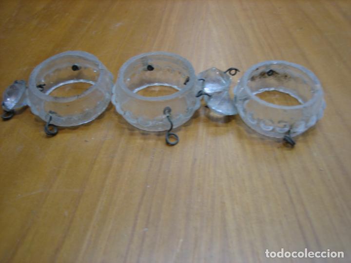 Oggetti Antichi: Antiguo aro para brazo de lampara de cristal antigua