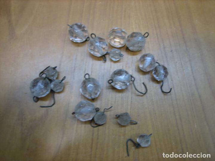 Oggetti Antichi: Antigua lagrima de lampara de cristal antigua