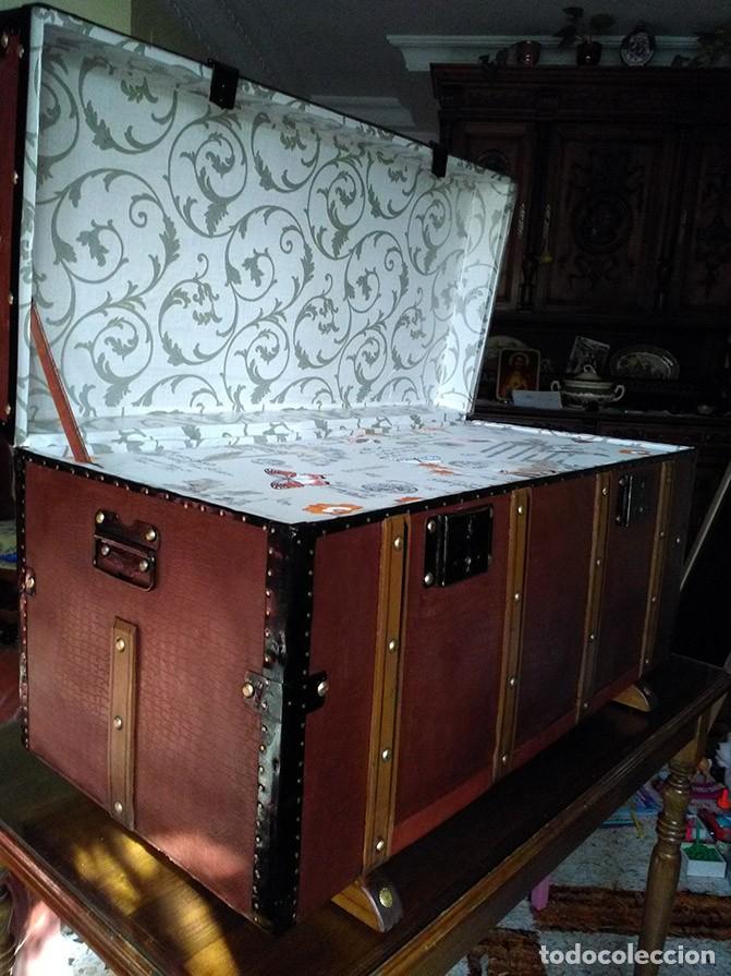 Antig&uuml;edades: BA&Uacute;L ARCA ANTIGUO RESTAURADO - Foto 4