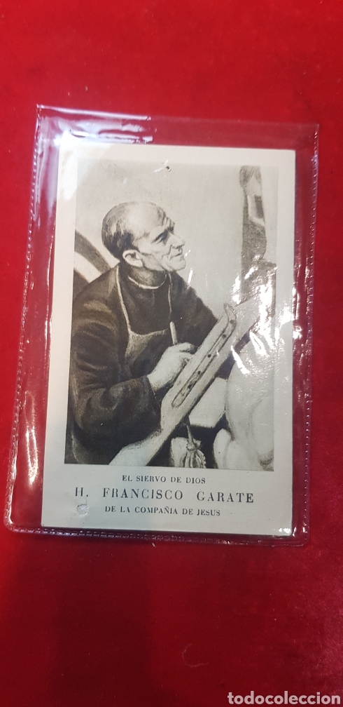Antiques: Estampar viciosa con reliquia del Padre Francisco G&aacute;rate