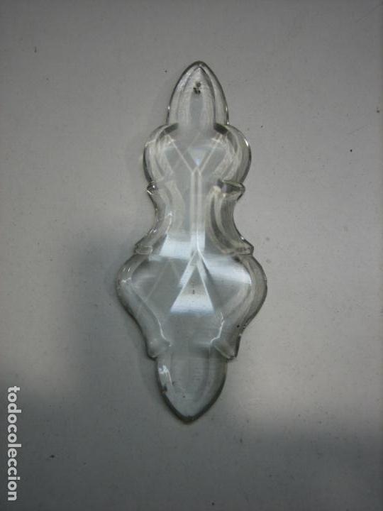 Antig&uuml;edades: Antigua lagrima de lampara de cristal antigua. Disponibles 4