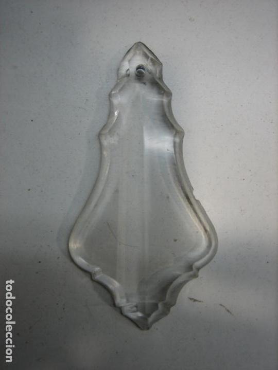 Antig&uuml;edades: Antigua lagrima de lampara de cristal antigua. Disponibles 5