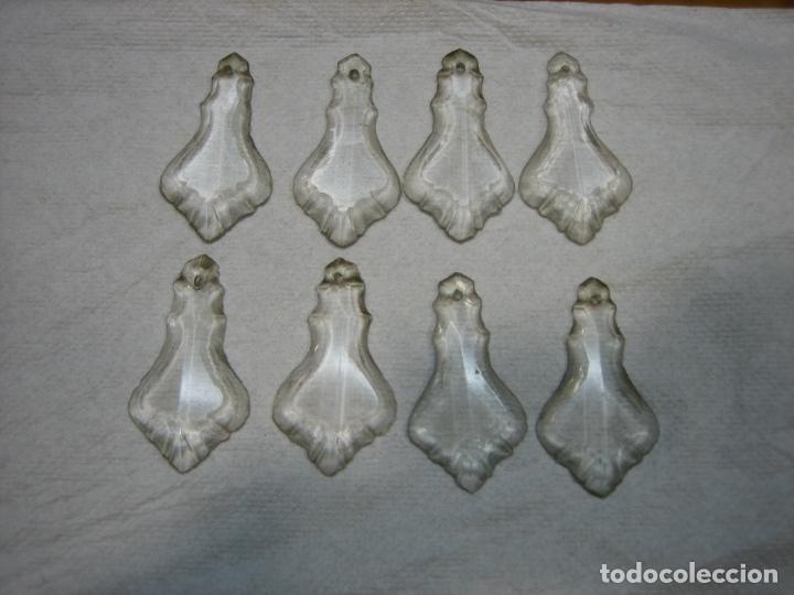 Antig&uuml;edades: Antigua l&aacute;grima en cristal tallado de lampara de cristal antigua