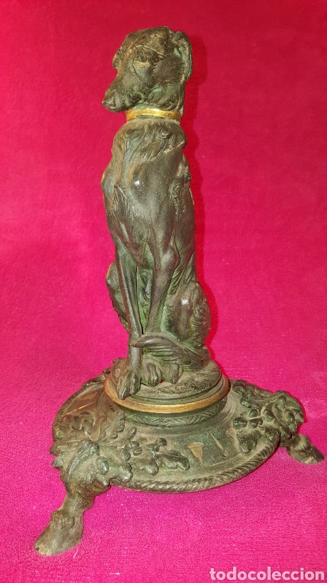 Antig&uuml;edades: FIGURA ANTIGUA DE PERRO SENTADO - Foto 1