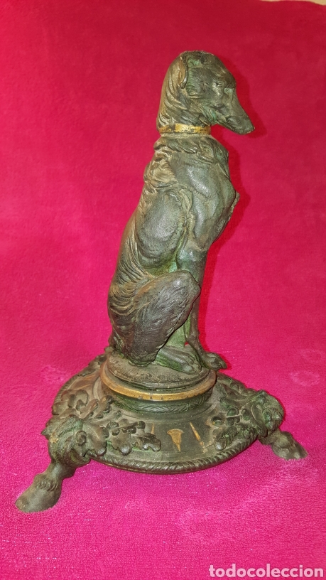 Antig&uuml;edades: FIGURA ANTIGUA DE PERRO SENTADO - Foto 4